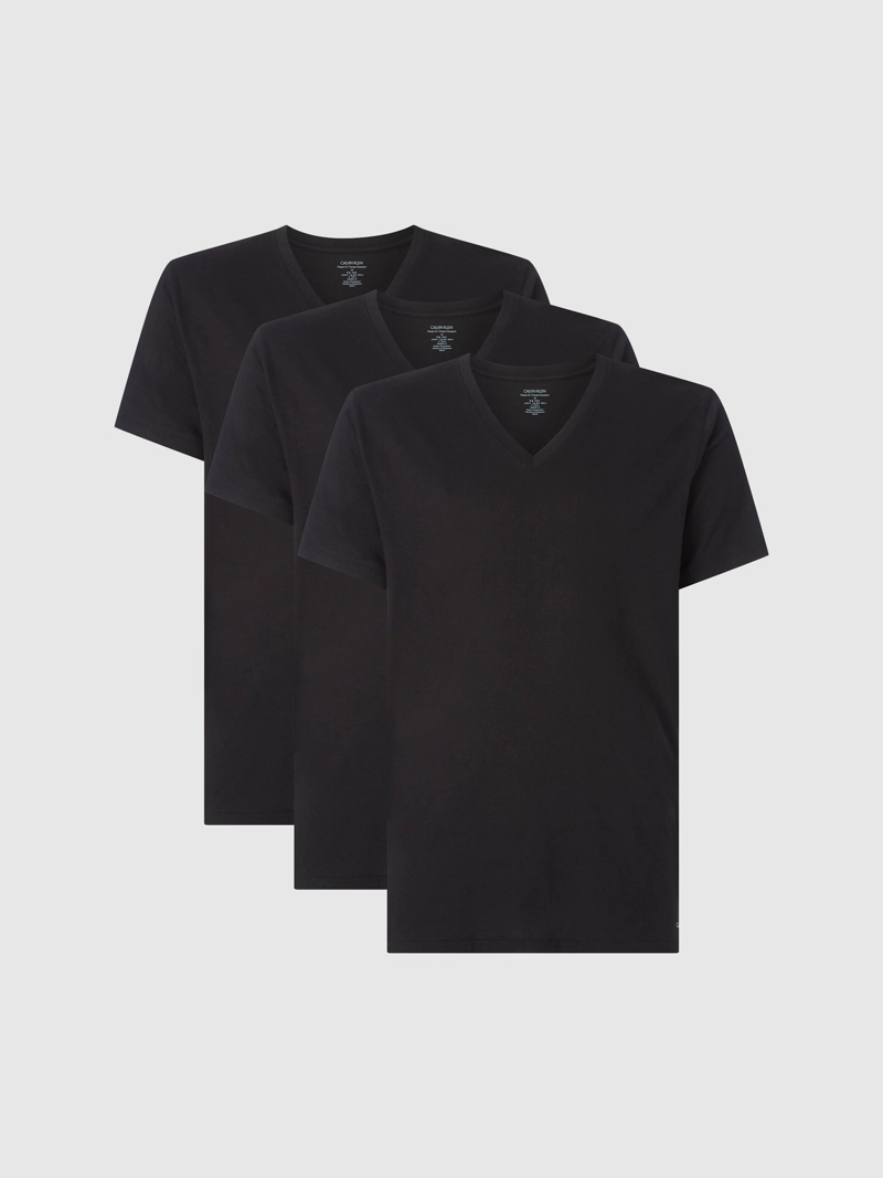 CAMISETA INTERIOR ALGODÓN HOMBRE CALVIN KLEIN NEGRO NB4012-001 - 1