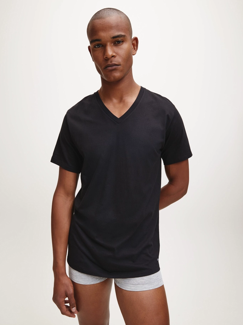 CAMISETA INTERIOR ALGODÓN HOMBRE CALVIN KLEIN NEGRO NB4012-001 - 2