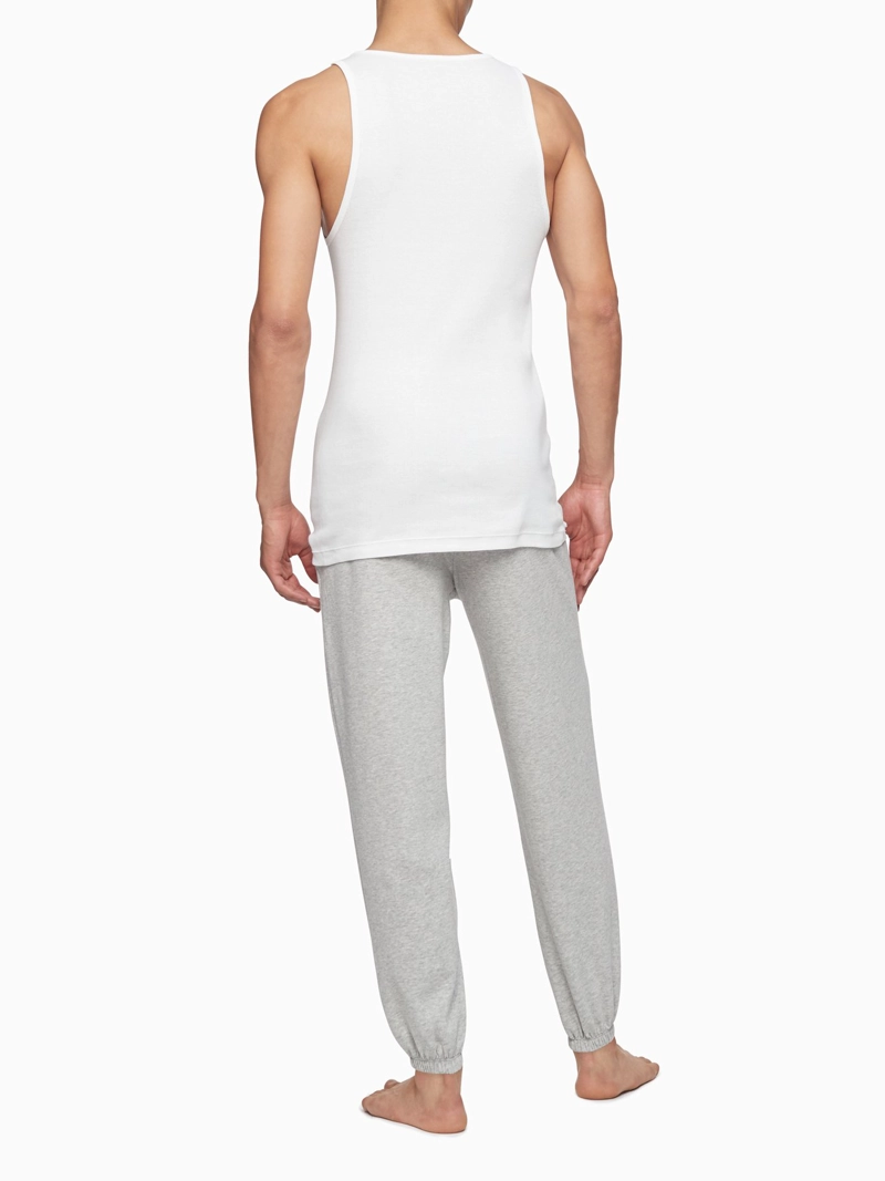 CAMISETA INTERIOR ALGODÓN HOMBRE CALVIN KLEIN BLANCO NB4010-100 - 4