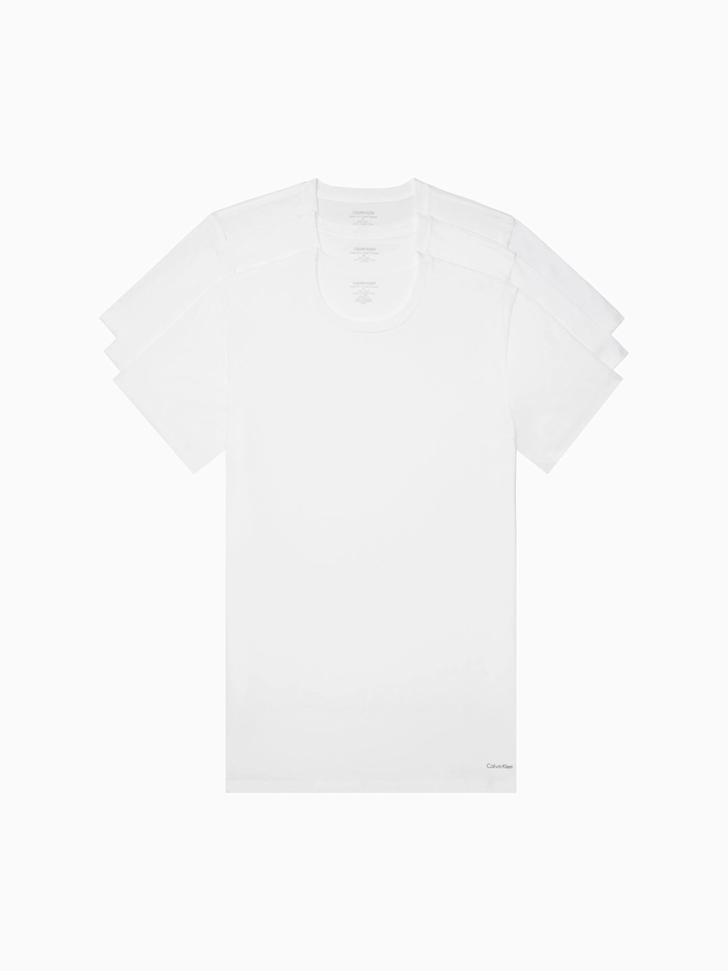 CAMISETA INTERIOR ALGODÓN HOMBRE CALVIN KLEIN BLANCO NB4011-100 - 1