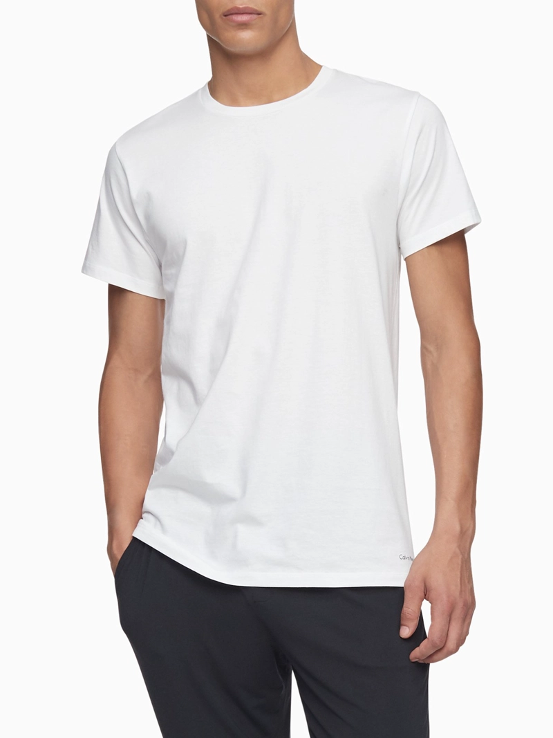 CAMISETA INTERIOR ALGODÓN HOMBRE CALVIN KLEIN BLANCO NB4011-100 - 2