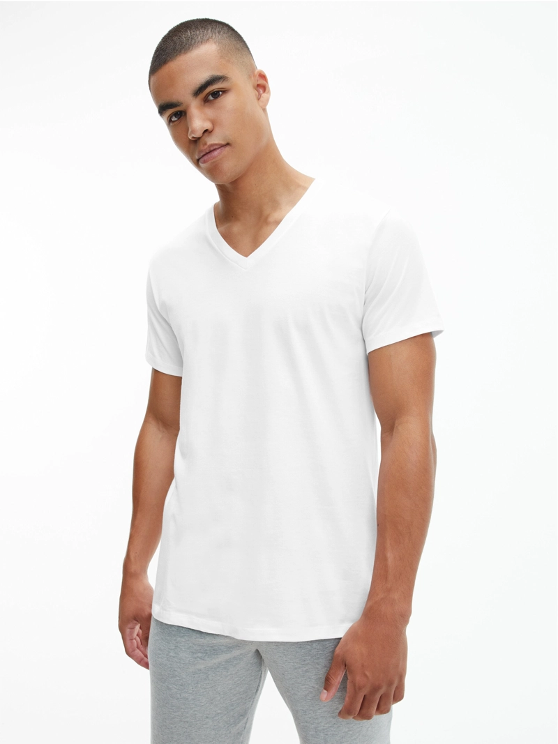 CAMISETA INTERIOR ALGODÓN HOMBRE CALVIN KLEIN BLANCO NB4012-100 - 4
