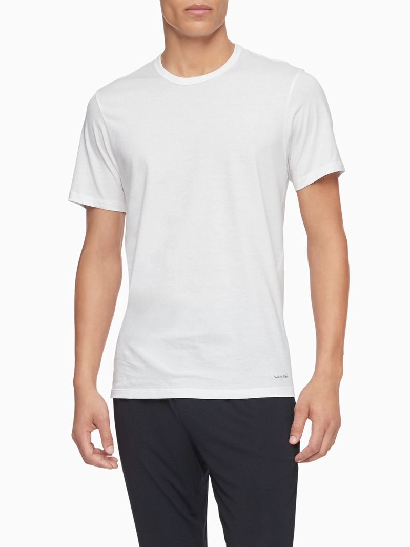 CAMISETA INTERIOR ALGODÓN HOMBRE CALVIN KLEIN BLANCO NB4013-100 - 2