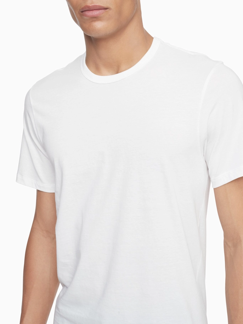 CAMISETA INTERIOR ALGODÓN HOMBRE CALVIN KLEIN BLANCO NB4013-100 - 4