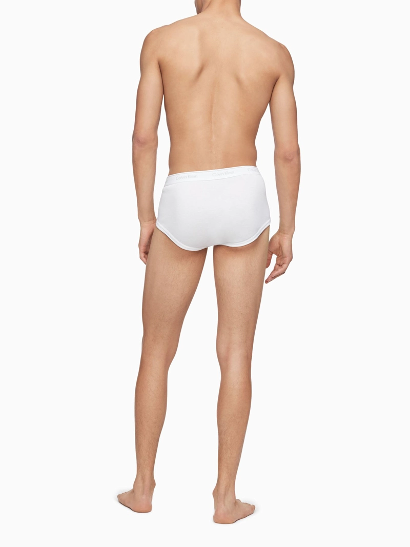 PACK CALZONCILLO ALGODÓN HOMBRE CALVIN KLEIN BLANCO NB4000-100 - 3