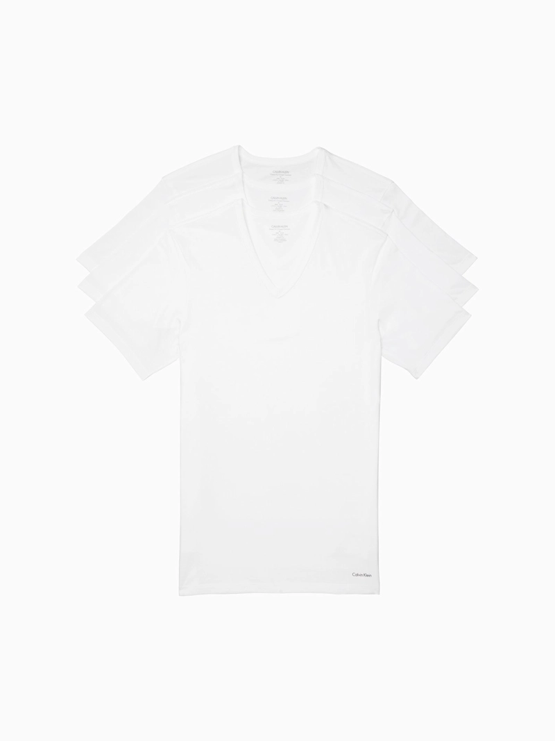 CAMISETA INTERIOR ALGODÓN HOMBRE CALVIN KLEIN BLANCO NB4014-100 - 1