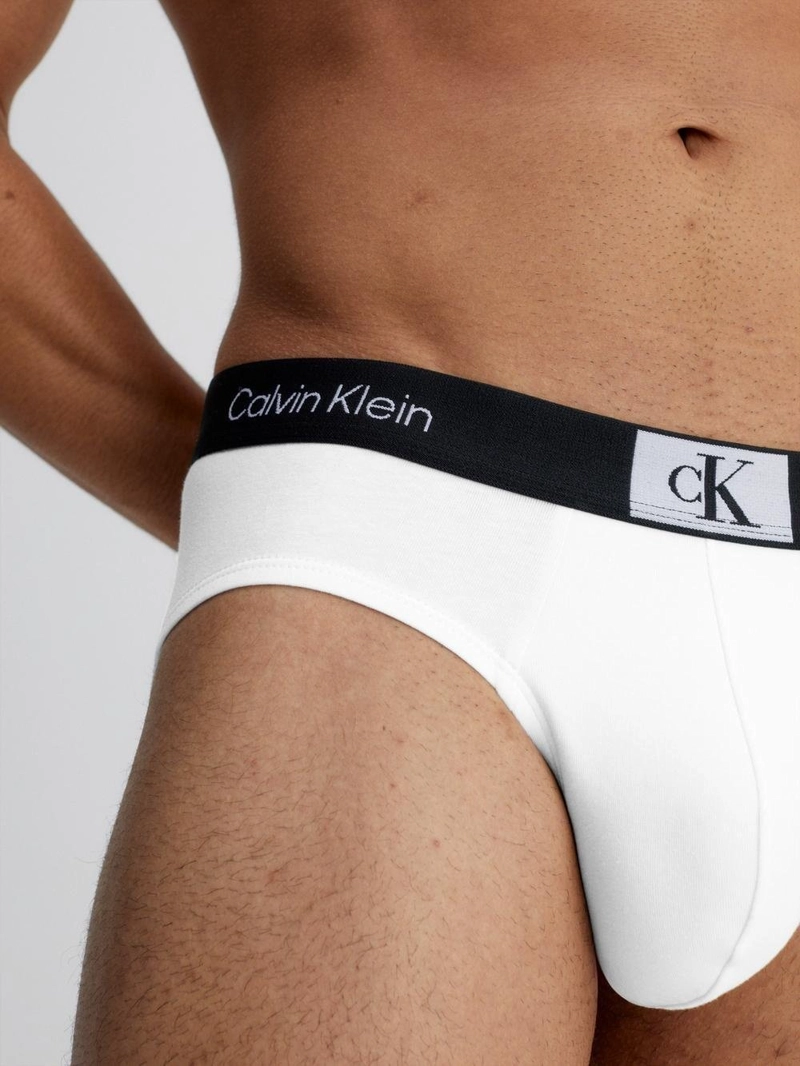CALZONCILLO ALGODÓN HOMBRE CALVIN KLEIN BLANCO HIP BRIEF NB3402110 - 4