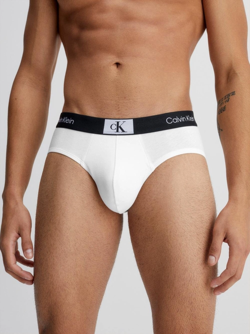 CALZONCILLO ALGODÓN HOMBRE CALVIN KLEIN BLANCO HIP BRIEF NB3402110 - 1