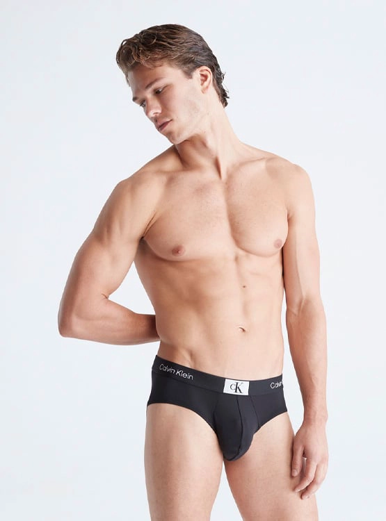 CALZONCILLO MICROFIBRA HOMBRE CALVIN KLEIN NEGRO HIP BRIEF NB3405006 - 1