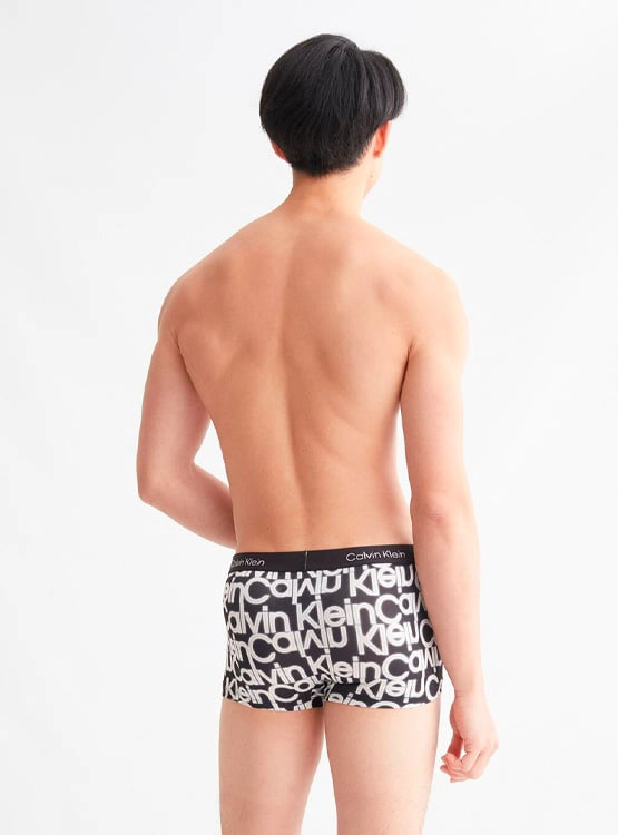 BÓXER MICROFIBRA HOMBRE CALVIN KLEIN AZUL LOW RISE TRUNK NB3406003 - 3