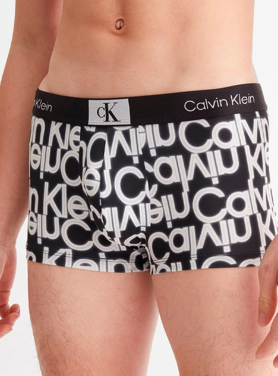 BÓXER MICROFIBRA HOMBRE CALVIN KLEIN AZUL LOW RISE TRUNK NB3406003 - 4