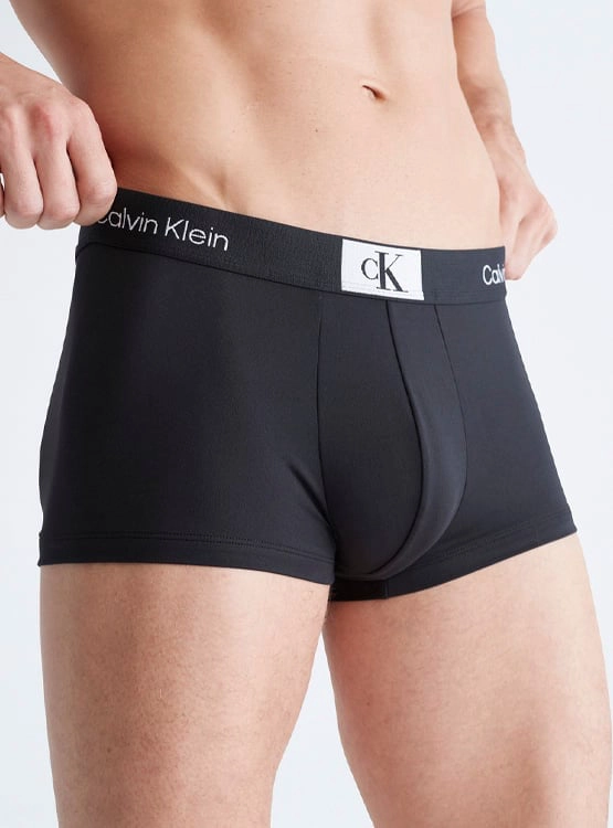 BÓXER MICROFIBRA HOMBRE CALVIN KLEIN NEGRO LOW RISE TRUNK NB3406006 - 3
