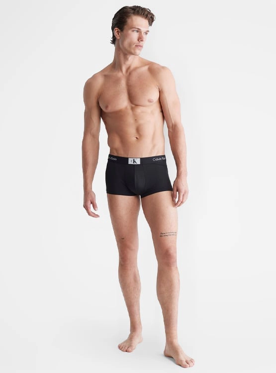 BÓXER MICROFIBRA HOMBRE CALVIN KLEIN NEGRO LOW RISE TRUNK NB3406006 - 4