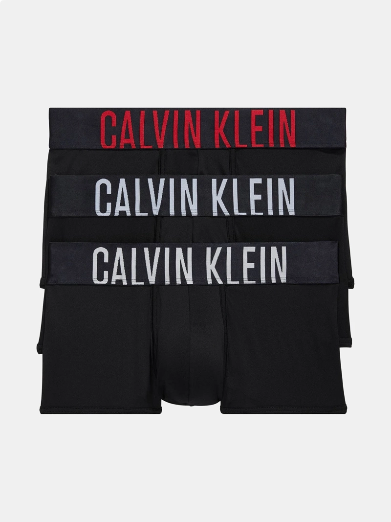 PACK 3 BÓXER ALGODÓN HOMBRE CALVIN KLEIN NEGRO INTENSE POWER MICRO LOW RISE TRUNK NB2593938 - 1