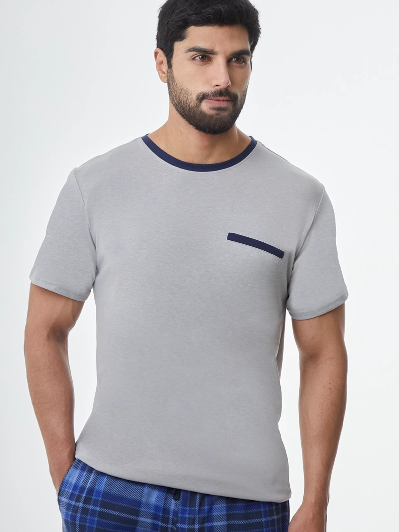 PIJAMAS HOMBRE NAVIGATA GRIS BOLSILLO - 4