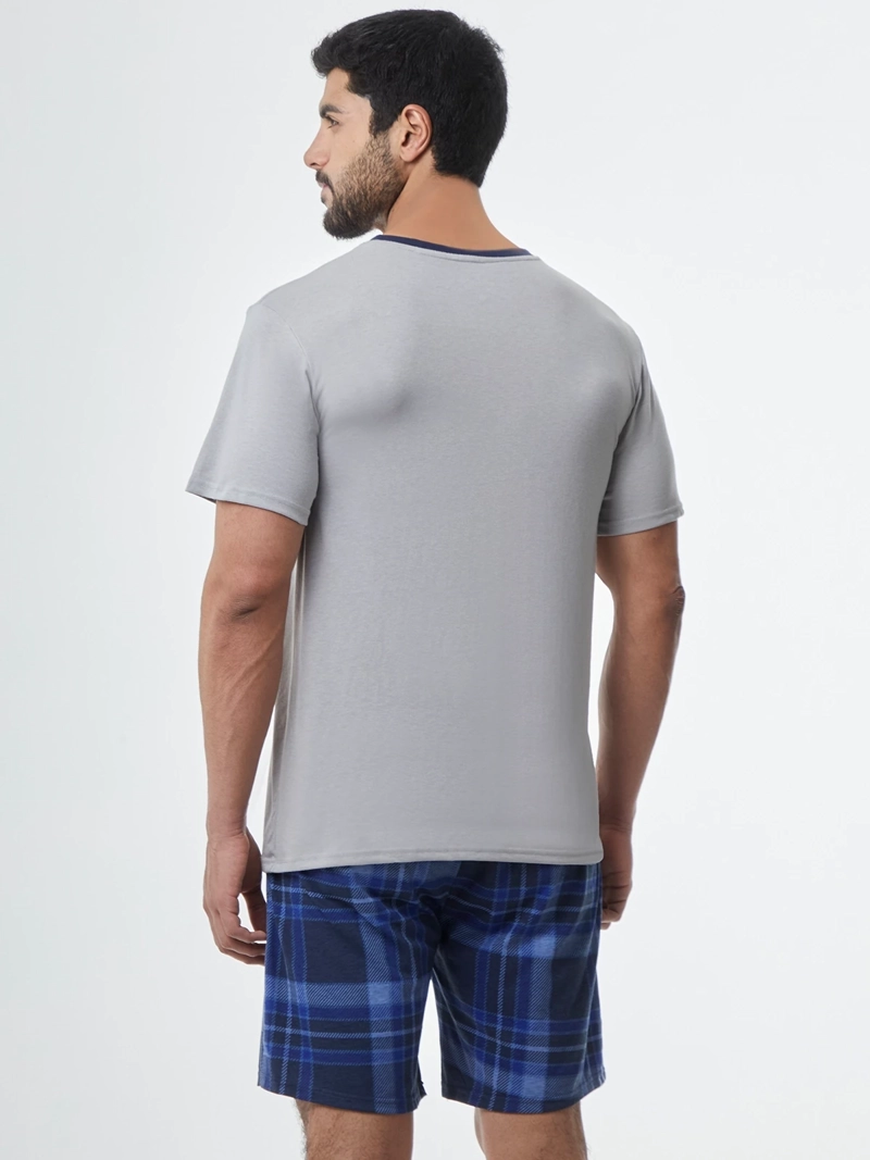PIJAMAS HOMBRE NAVIGATA GRIS BOLSILLO - 2