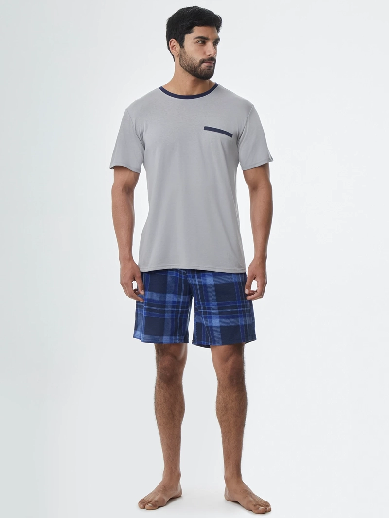 PIJAMAS HOMBRE NAVIGATA GRIS BOLSILLO - 5
