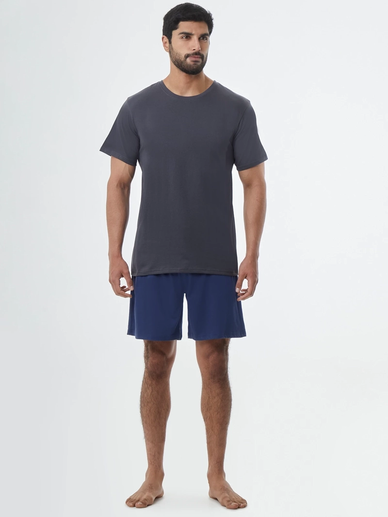 PIJAMAS HOMBRE KENNETH STEVENS LISO NEGRO - 5