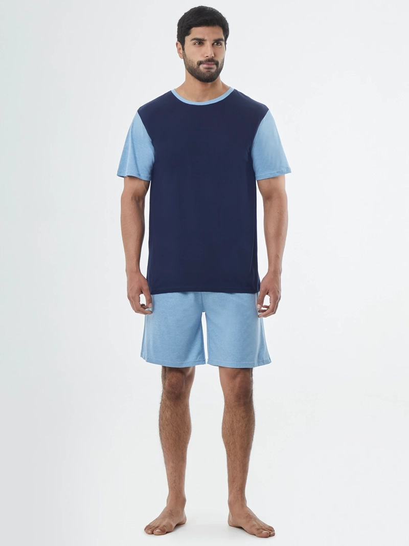 PIJAMA HOMBRE KENNETH STEVENS LISO NAVY - 5