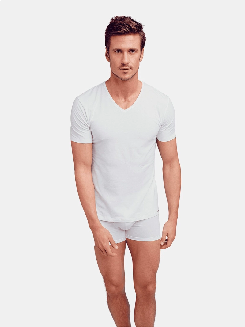 CAMISETA CUELLO EN V ALGODÓN HOMBRE JOCKEY STRETCH ACTIVE - 1