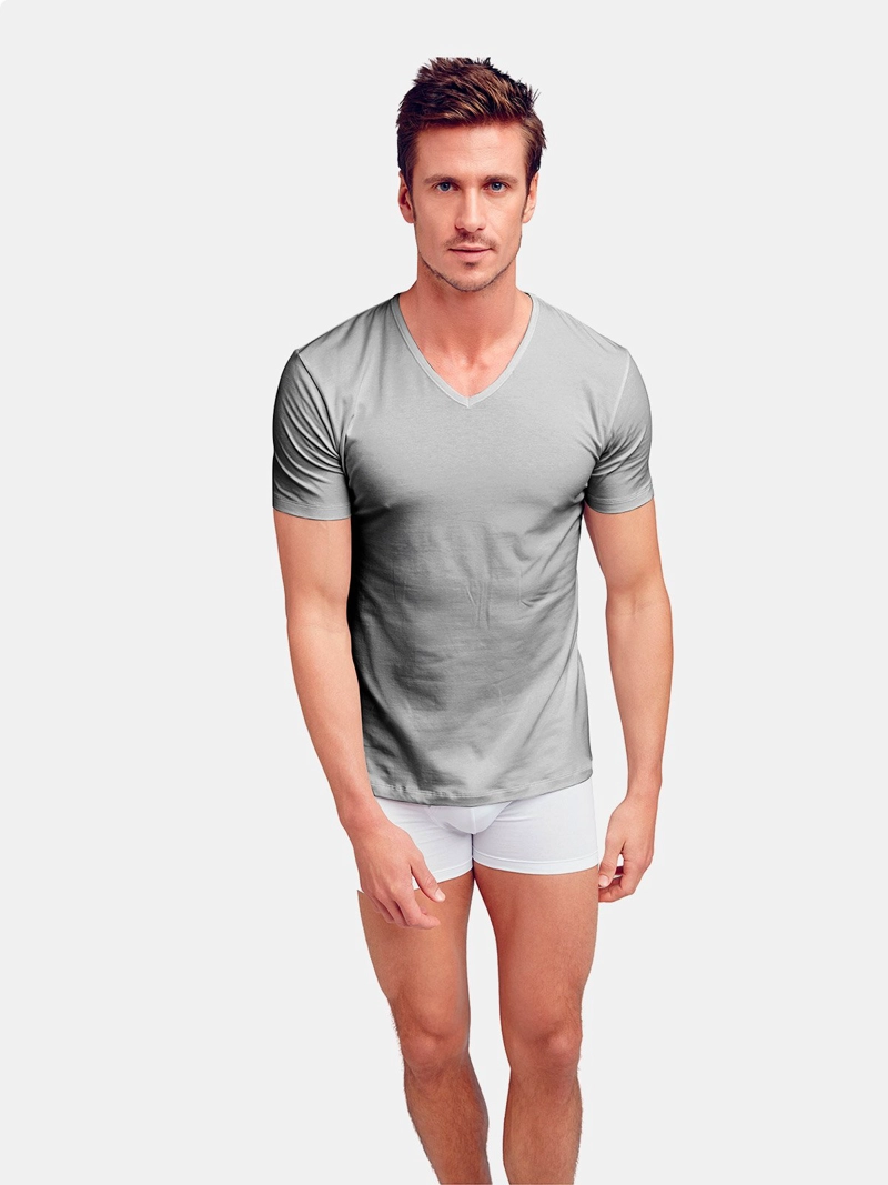 CAMISETA CUELLO EN V ALGODÓN HOMBRE JOCKEY STRETCH ACTIVE - 1