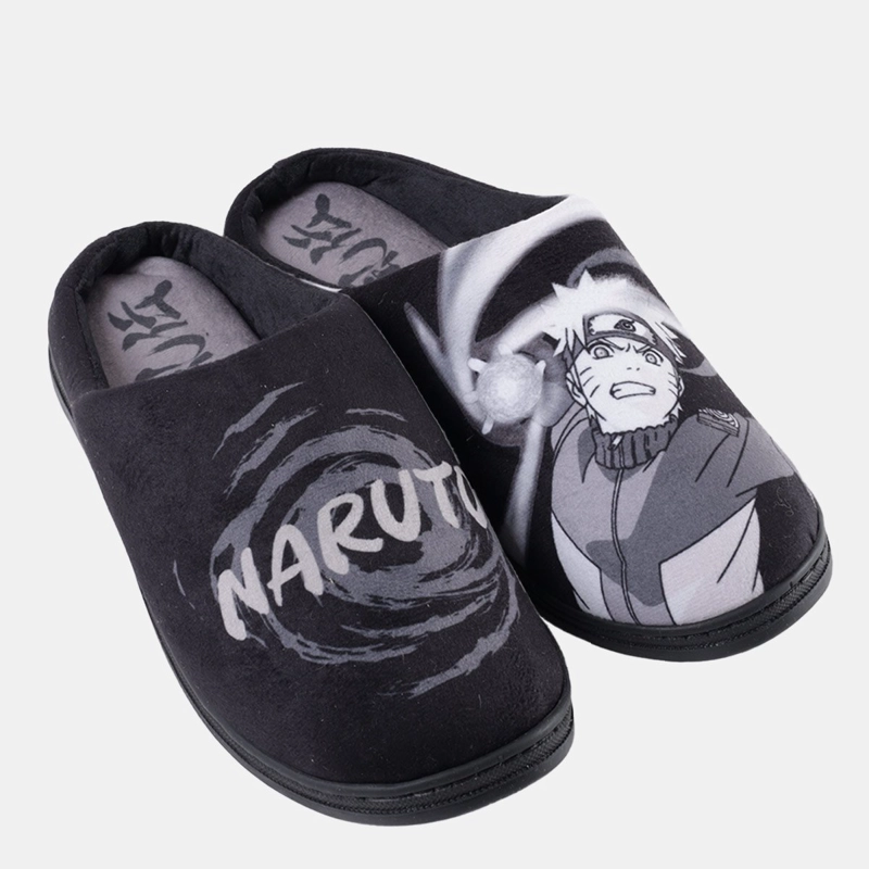 PANTUFLAS HOMBRE INDEX NEGRO NARUTO - 7