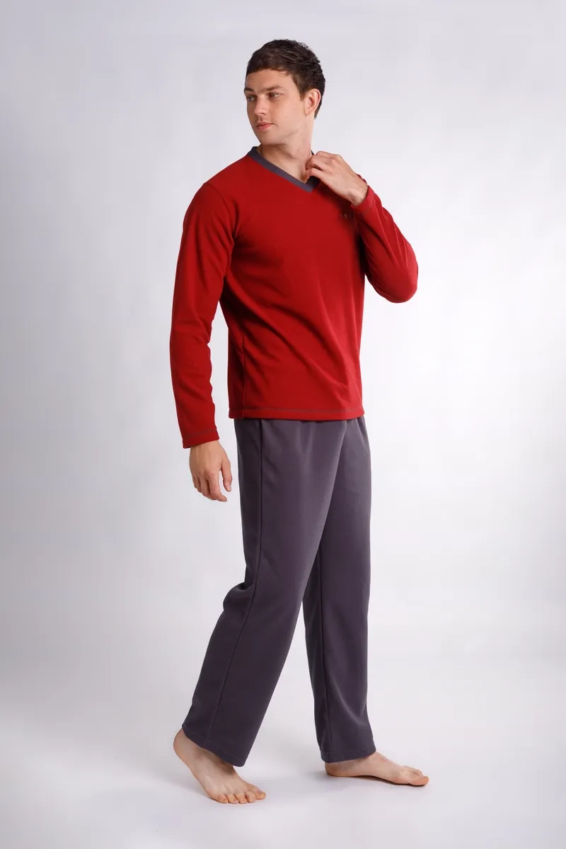 PIJAMA LARGA HOMBRE CLOVER MINNESOTA - 1