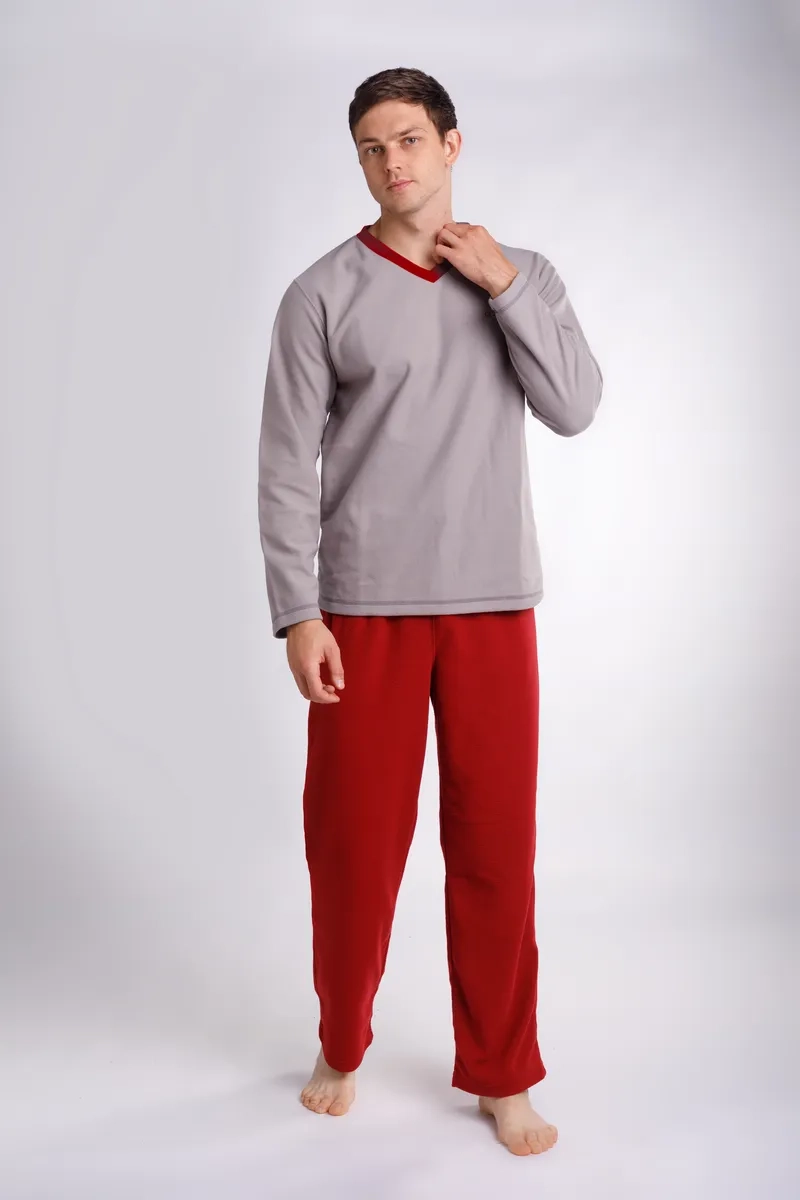 PIJAMA LARGA HOMBRE CLOVER MINNESOTA - 1