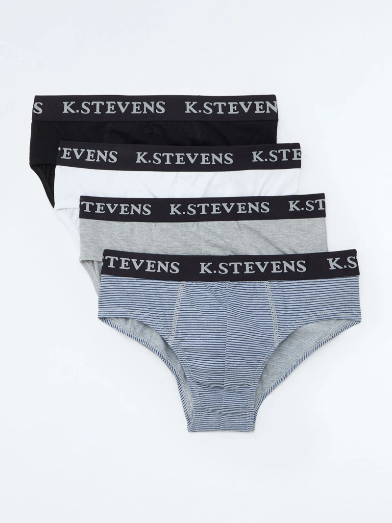 PACK X4 SLIP HOMBRE KENNETH STEVENS - 1