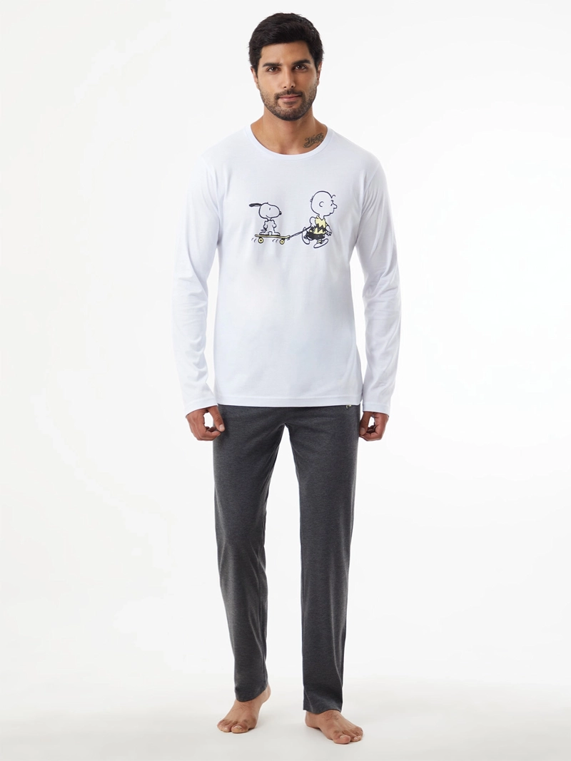 PIJAMA HOMBRE INDEX SKATE SNOOPY - 1