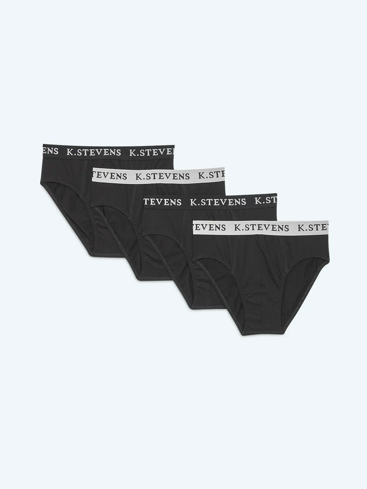 PACK X4 CALZONCILLOS HOMBRE KENNETH STEVENS SLIP SOLIDO - 1