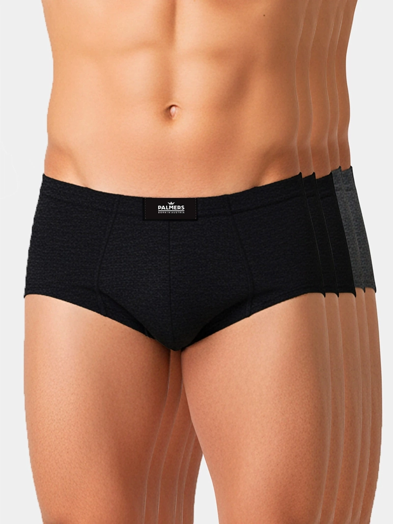 PACK X5 CALZONCILLOS SLIP HOMBRE PALMERS ALGODÓN ELÁSTICO RECUBIERTO - 1
