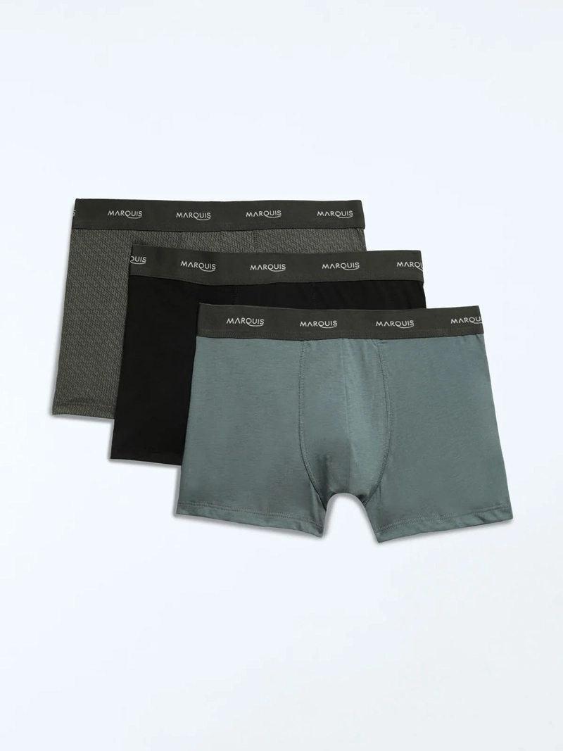 PACKX3 BOXER HOMBRE MARQUIS  VERDE - 1