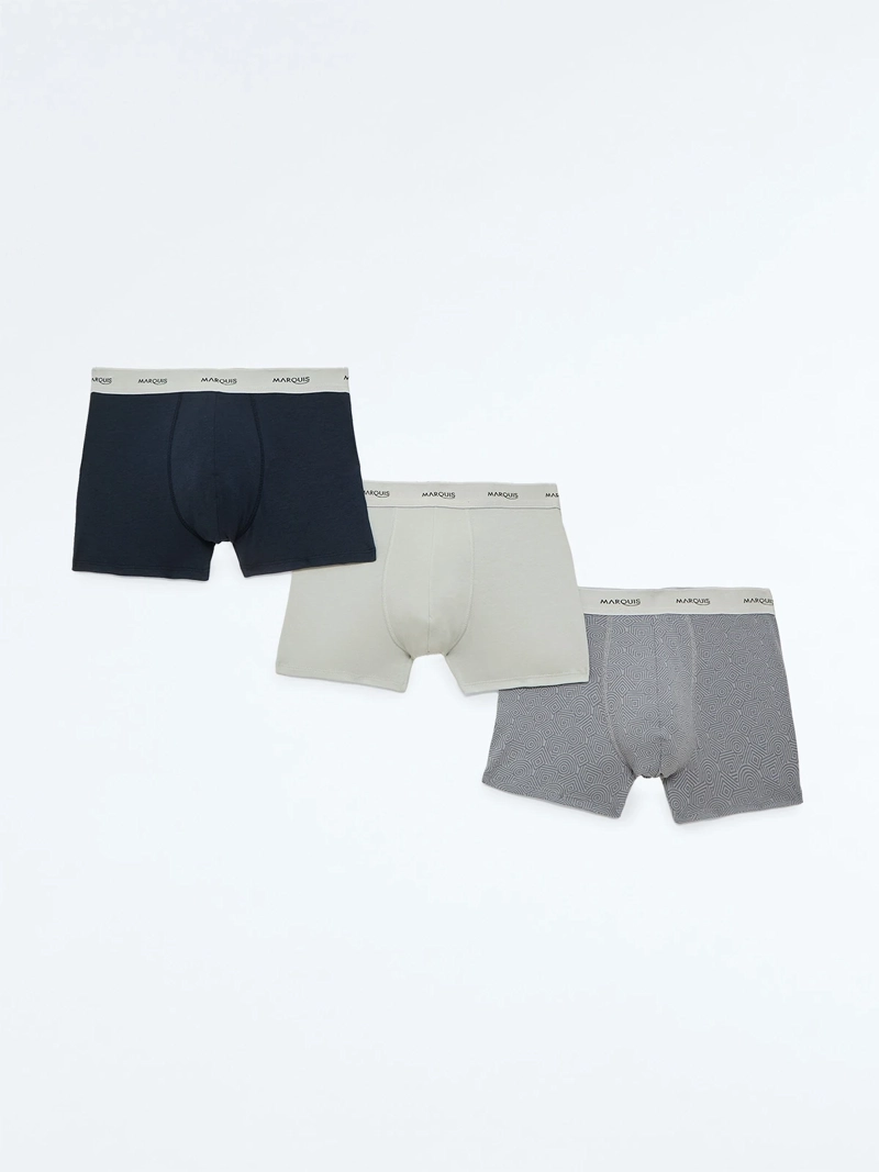 PACK X3 BÓXER HOMBRE MARQUIS GEOMÉTRICOS - 1