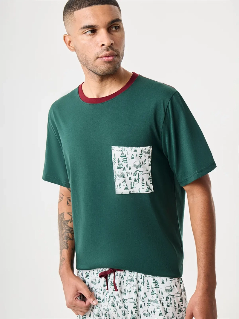 PIJAMA HOMBRE INDEX BLANCA NAVIDAD - 4