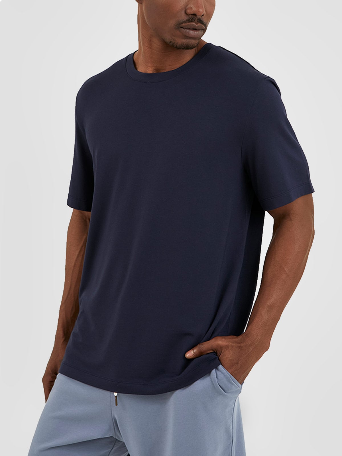 POLO MANGA CORTA HOMBRE IN BLOOM CUELLO REDONDO ALGODÓN POSEIDON - 1