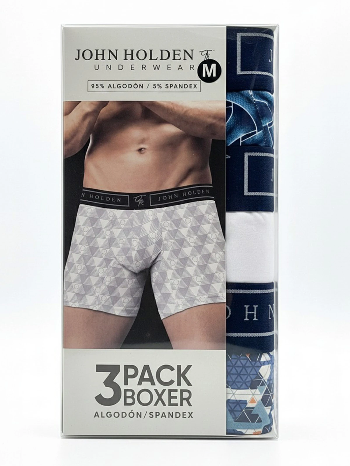 PACK X3 BÓXER ALGODÓN HOMBRE JOHN HOLDEN BXC520 - 1