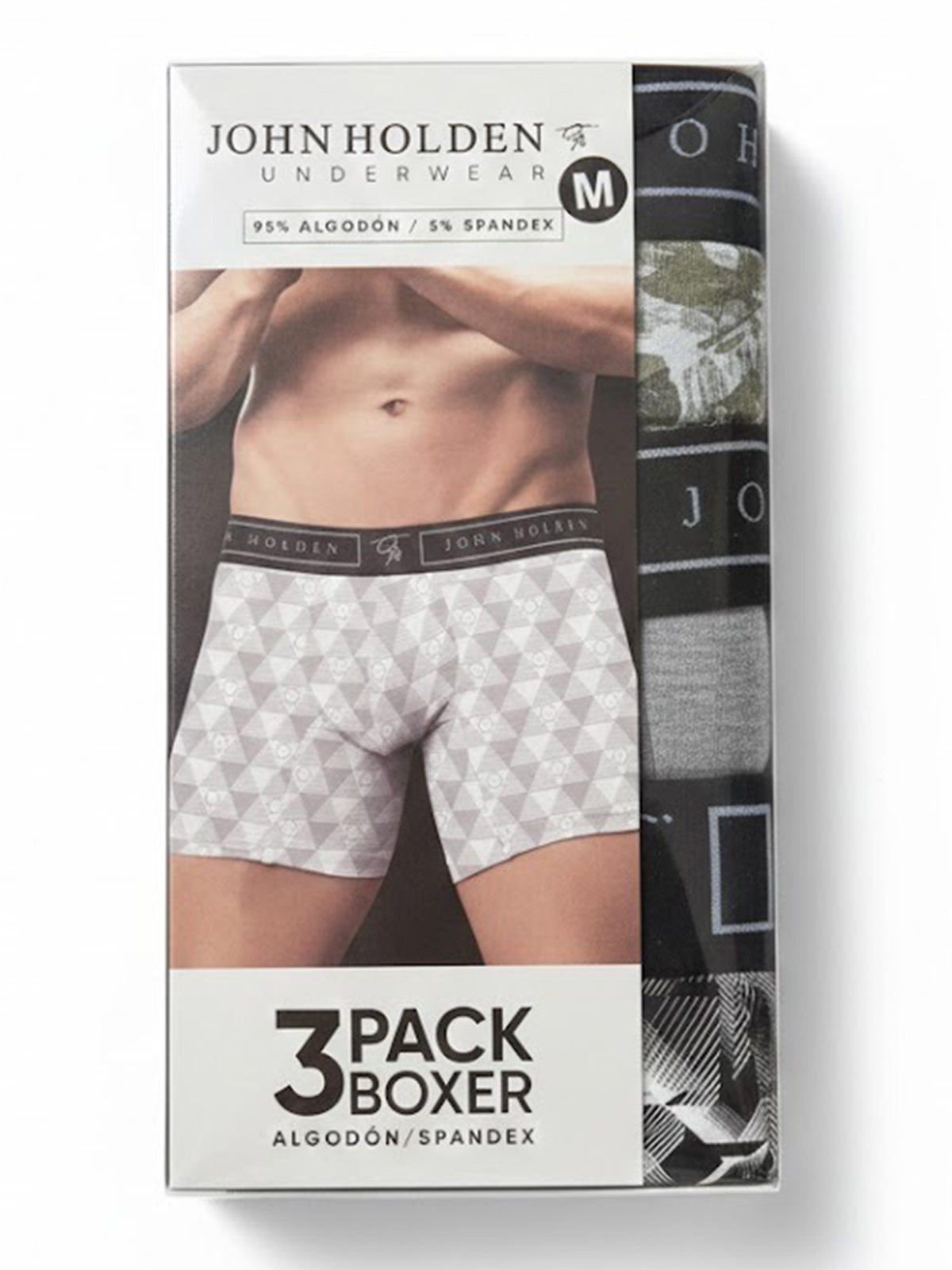 PACK X3 BÓXER ALGODÓN HOMBRE JOHN HOLDEN BXC520 - 1