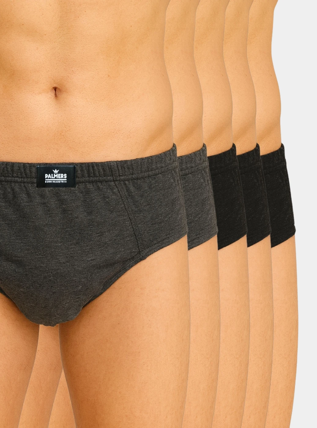 PACK X5 CALZONCILLOS SLIP HOMBRE PALMERS ALGODÓN ELÁSTICO RECUBIERTO - 1