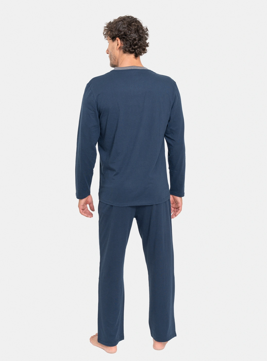 PIJAMA MANGA LARGA HOMBRE PALMERS CON BOLSILLOS - 4