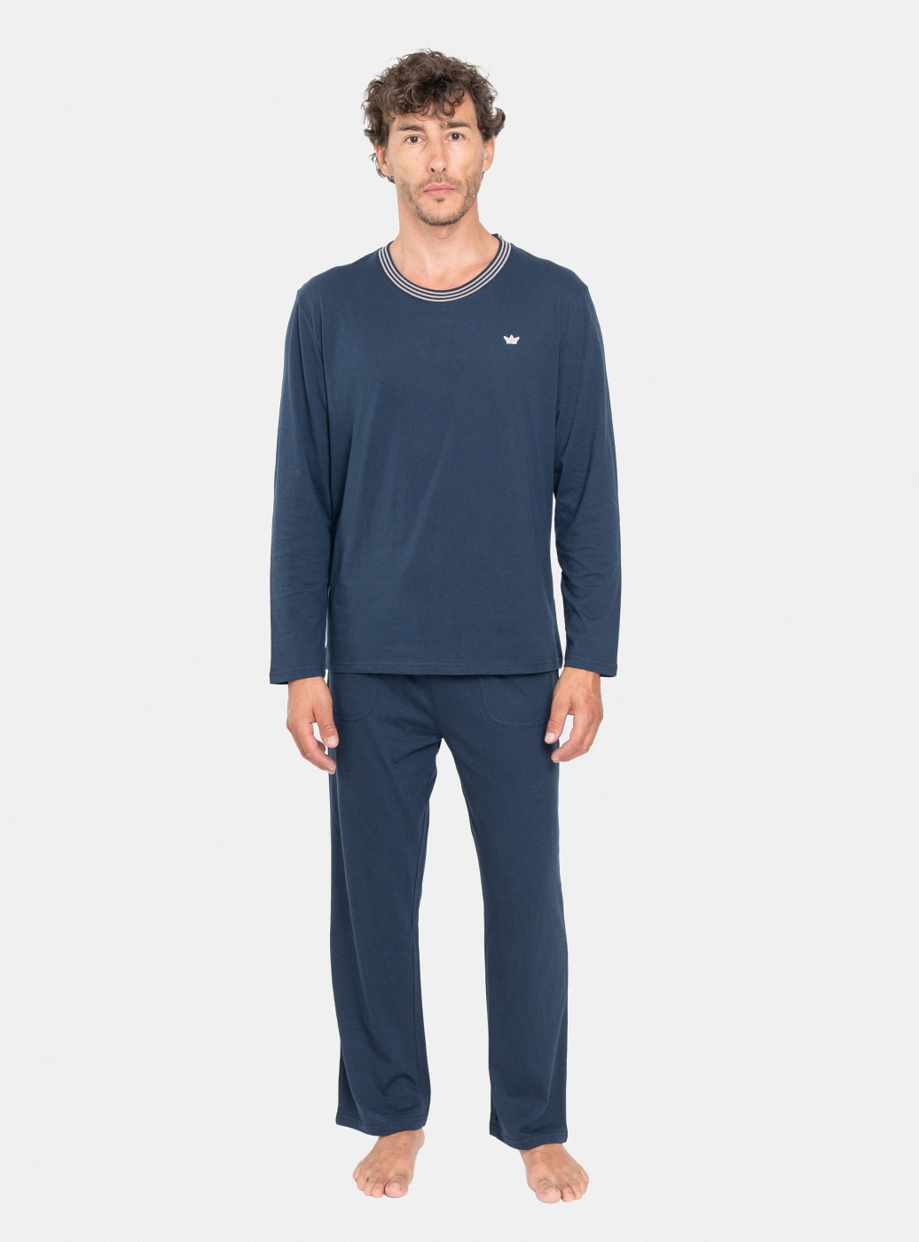 PIJAMA MANGA LARGA HOMBRE PALMERS CON BOLSILLOS - 1