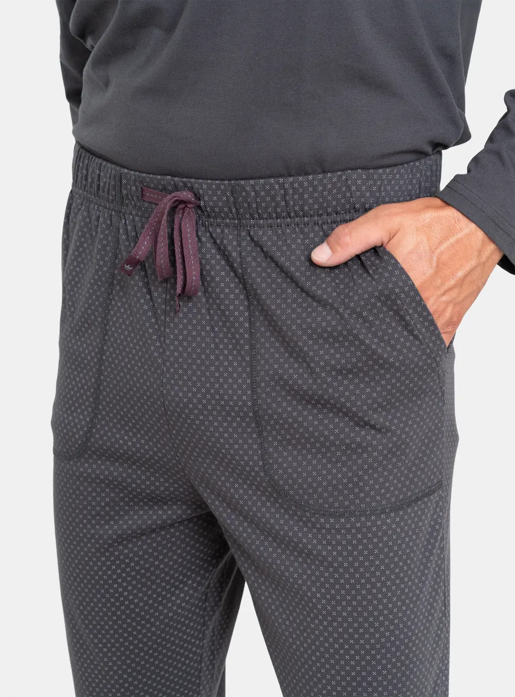 PIJAMA MANGA LARGA HOMBRE PALMERS CON BOLSILLOS - 3