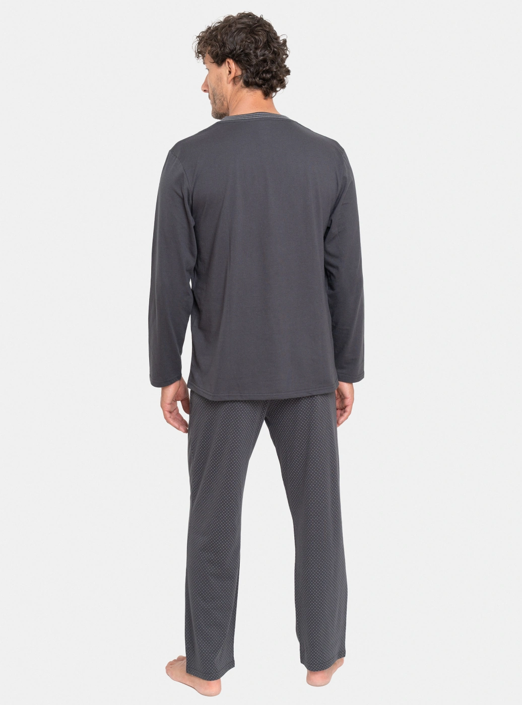 PIJAMA MANGA LARGA HOMBRE PALMERS CON BOLSILLOS - 4
