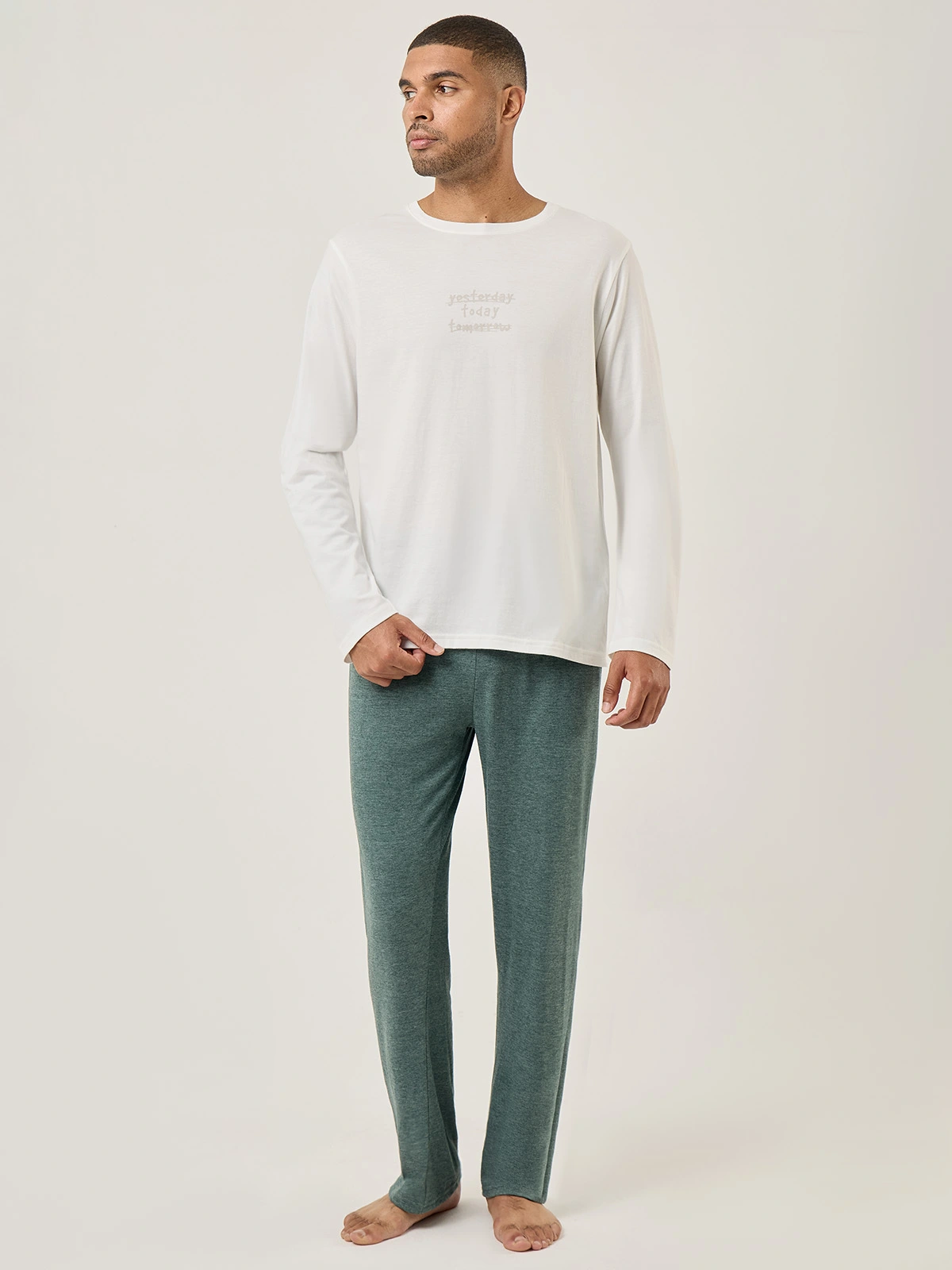 PANTALÓN HOMBRE INDEX LAZY JASPEADO - 5