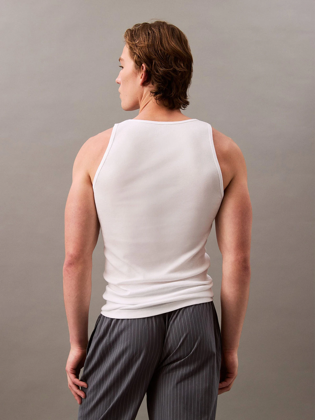 3 PACK CAMISETA ALGODÓN HOMBRE CALVIN KLEIN BLANCO TANK - 3