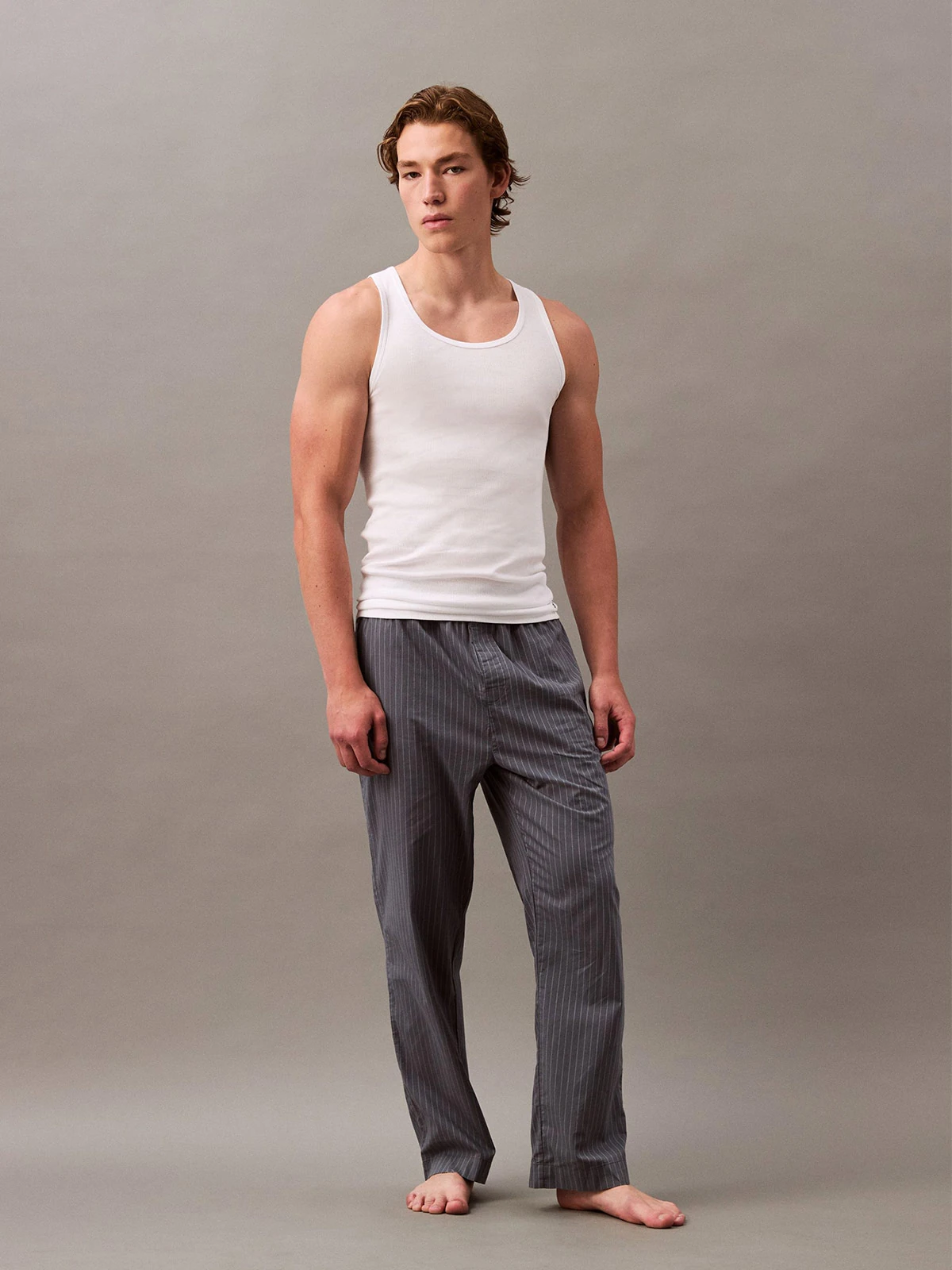 3 PACK CAMISETA ALGODÓN HOMBRE CALVIN KLEIN BLANCO TANK - 4