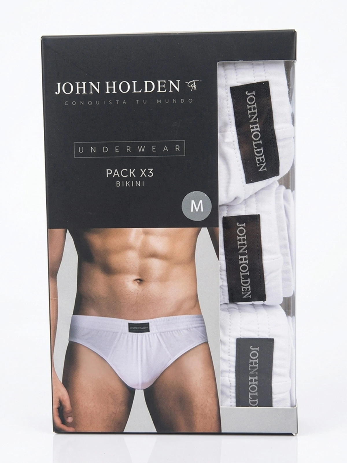 PACK X3 CALZONCILLOS JOHN HOLDEN SLIP BKN019 - 1