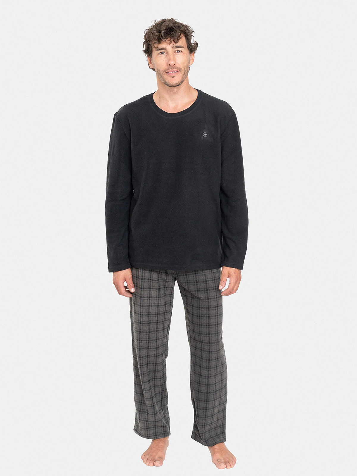 PIJAMA LARGO HOMBRE PALMERS MICROPOLAR BOLSILLO - 1