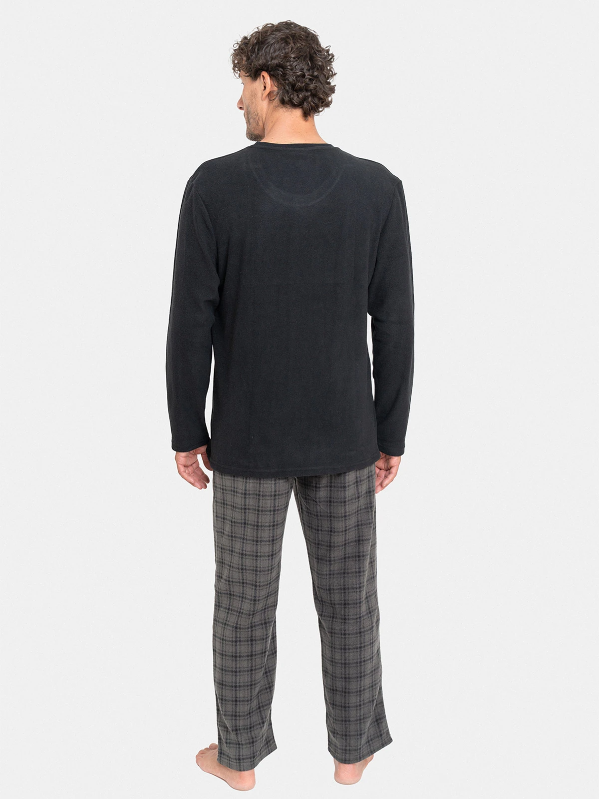 PIJAMA LARGO HOMBRE PALMERS MICROPOLAR BOLSILLO - 2