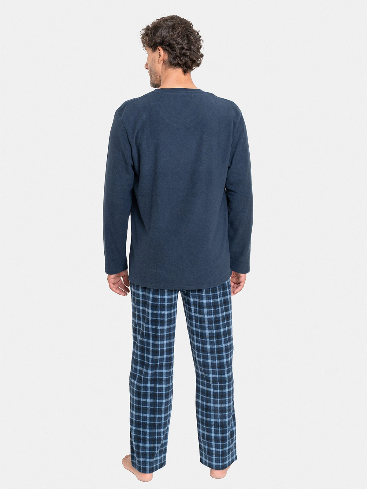 PIJAMA LARGO HOMBRE PALMERS MICROPOLAR BOLSILLO - 2